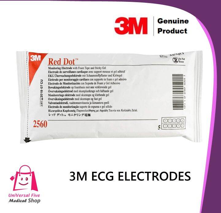3M ECG Electrodes 3M Red Dot Disposable ECG Electrodes Adult Size . No