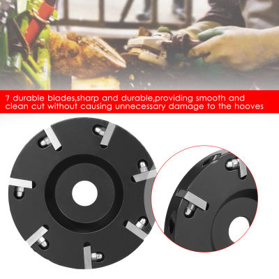 Livestock Hoof Trimming Disc Plate Hoof Trimming Discs Hoof Grinding Discs Claws Hoof Care Tool with 7 Blades