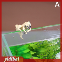 yidibai แขวน pug Dog Aquarium เครื่องประดับปลาถังผนังตกแต่งภูมิทัศน์