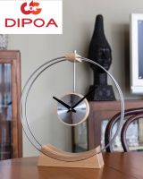 DIPOA New arrival นาฬิกาตั้งโต๊ะ รุ่น SN301SL สีเงิน ขนาด : กว้าง 30.0 x สูง 33.5 x หนา 8.0ซม. Table Clock