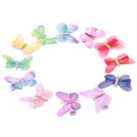 Hair Bow Clips 12Pcs Butterflies Hairpin Side Clips Colorful Tulle Mesh Side Clips Clamps Pins Hair Accessories for Women Girls Hair Styling Halloween Party Decor premium