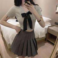 Jk School Uniform Wind Suits In The New Dress Brief Paragraph Two-Piece Pleated Skirt Of Tall Waist A-Line