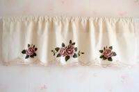 【CW】 Embroidered Curtain Color short head curtain for the kitchen burnout lace