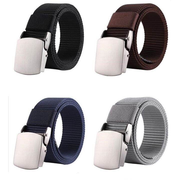 male-fashion-tactical-belt-high-quality-black-nylon-belt-men-women-jeans-metal-automatic-buckle-canvas-luxury-waist-belts-130cm