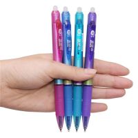 【✔In stock】 hou20683 หมึกเติมสีฟ้าปากกาลูกลื่น24ชิ้น0.5มม. ปากกาลบได้ปากกาเขียนเขียนและกดเครื่องเขียนในโรงเรียน