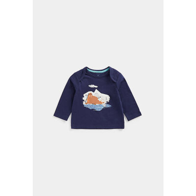 เสื้อยืดเด็กทารก Mothercare Walrus Long-Sleeved T-Shirt CC651