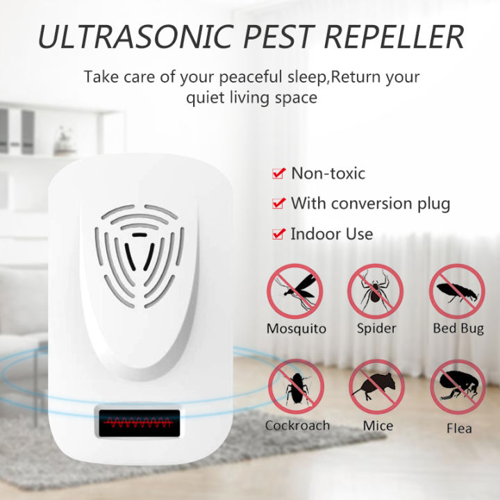 Malaysia ready stock】Electronic Ultrasonic pest Repeller Pest Control  Repeller Plug in Indoor Usage, Best Pest Controller to Bugs, Insects Mice,  Ants, Mosquitoes, Spiders, Rodents and Roach | Lazada