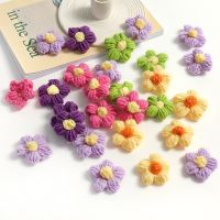 【CC】 10/20Pcs Artificial Flowers Wool Fake Haed Wedding Decorations Scrapbook Accessories