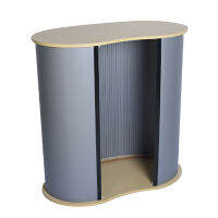 EDF เคาน์เตอร์แสดงโปรโมชั่น 90*184CM Promotion Display Counter trade show booth