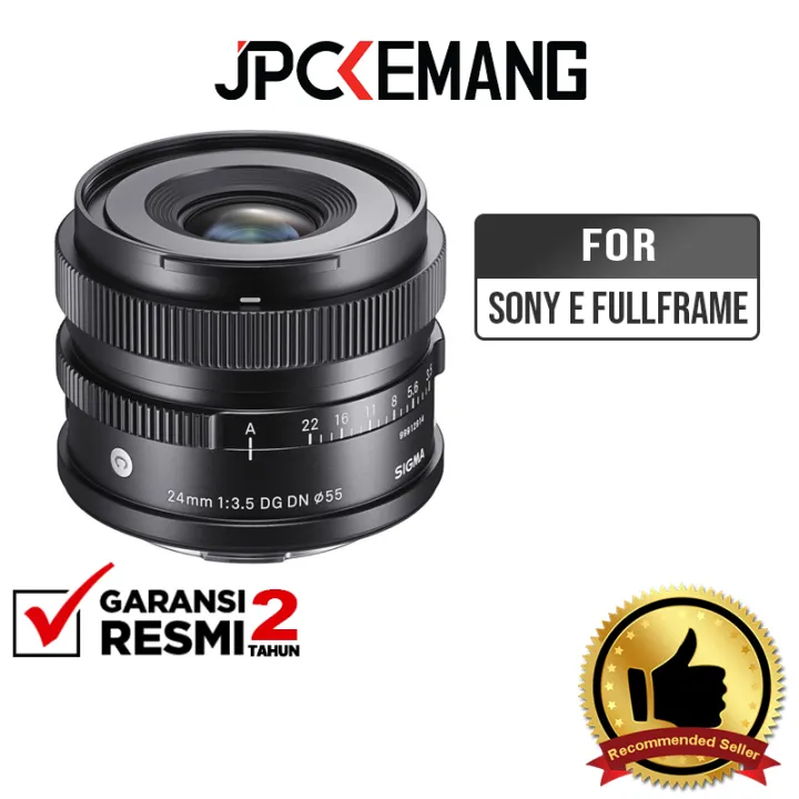 Sigma 24mm f3.5 Sony E Fullframe DG DN Contemporary Sigma 24 f/3.5 JPC KEMANG GARANSI RESMI