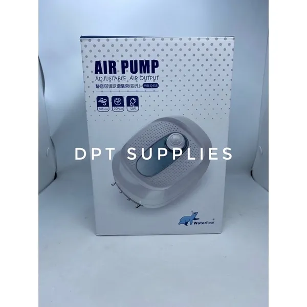 waterbear 8w super silent and low vibration 4 hole aquarium air pump