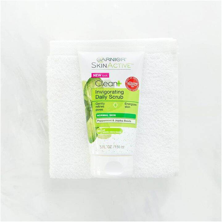 Garnier SkinActive Clean+ Invigorating Face Scrub, Normal Skin, 5 fl