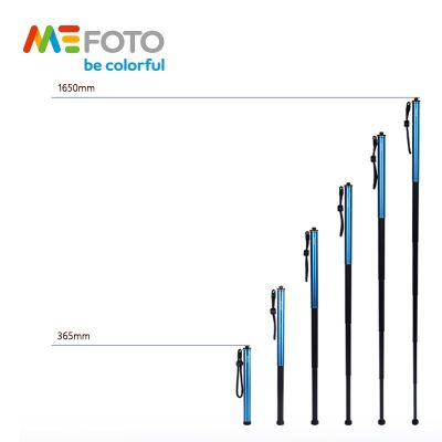 Mefoto ขาตั้ง WA46เซลฟี่ขาเดียวกล้องขนาดเล็กแบบพกพาได้ขาตั้ง6ส่วนโหลดได้สูงสุด12กก. Gratis Ongkir