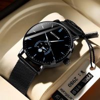 【July hot】 new watch mens middle and high school students high-value simple ultra-thin waterproof high-end non-mechanical