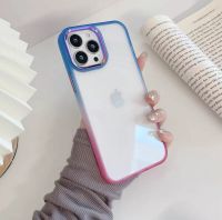 Case iPhone 13Pro Max เคสหลังใสขอบสีทูโทน เคสกันกระแทกไล่สี ขอบนิ่มหลังแข็ง เคสไอโฟน TPU CASE เคส iphone 13pro max