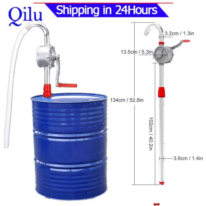 Oil Pumping Tool Manual Oil Extractor Gas Fuel Hand Pump Self Priming Dispenser 25mm / 1in