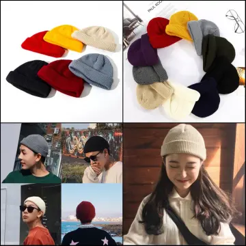 1pc Knitted Wool-blend Fisherman Hat For Women, Autumn And Winter