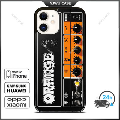 Orange Guitar Bass Amp Head Phone Case for iPhone 14 Pro Max / iPhone 13 Pro Max / iPhone 12 Pro Max / XS Max / Samsung Galaxy Note 10 Plus / S22 Ultra / S21 Plus Anti-fall Protective Case Cover