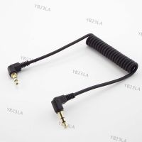 3.5mm Double Male Jack Plug 3 Pole Stereo End 90 Degree Car Aux Speaker Wire Spring Audio Cable for Mp3 Mobile Phone YB23TH