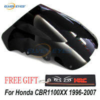 Elvenตาสำหรับฮอนด้าCBR1100XX CBR 1100XX 1996-2007 1997 1998 1999 2000 อุปกรณ์มอเตอร์ไซค์ฟองคู่กระจกกระจกF Airing CBR 1100XX 96 97 98 99 07 00 ลมVisorสปอยเลอร์D Eflector