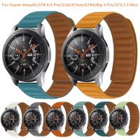 Pasek silikonowy do Huami Amazfit GTR 4/3 Pro/2/2e/47mm/GTR4 pętla magnetyczna Sport Watchband bransoletka Bip 3 Pro/GTS 2 4 Mini zespół