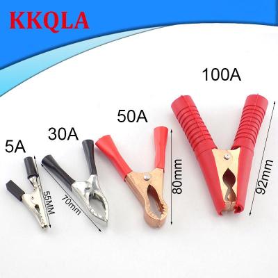 QKKQLA 5A/30A/50A Electrical Alligator Clips Car Clamps For Test Probe Crocodile Clip Connector Electrical DIY Tools