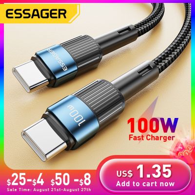 Chaunceybi Essager 100W USB Type C To Cable USB-C Fast Charging Charger Wire Cord Macbook Type-C USBC