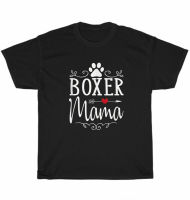 Boxer Mama Boxer Dog Pet Animal Lover O-Neck Cotton T Shirt Men Casual Short Sleeve Loose Tshirt Dropshipping