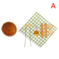 Graceful 1:12 Dollhouse Miniature DIY Honey Bread Basket Set Furniture Decor Accessories