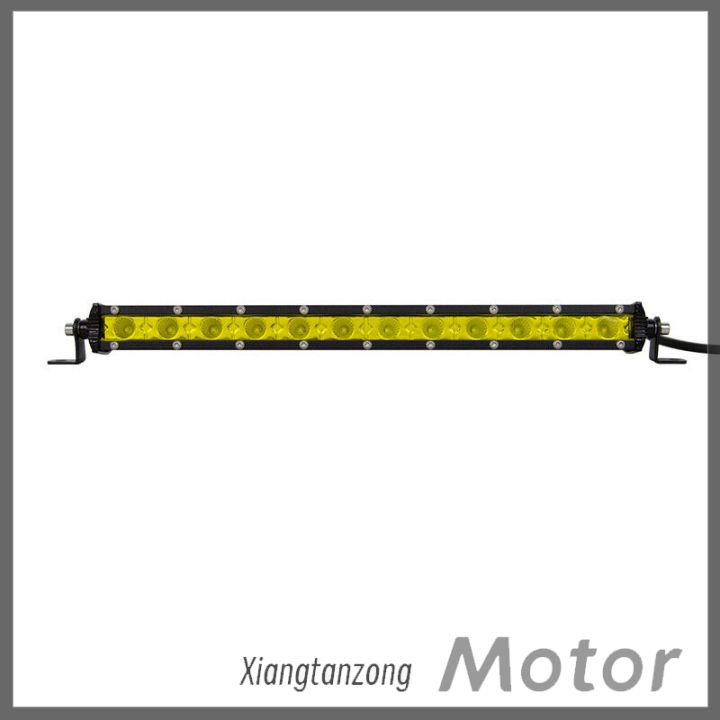 xiangtanzong-ไฟบาร์-led-ตัดหมอกหลากสี12นิ้ว60w-รถบรรทุก-suv-ไฟสาดแถวเดียวบางเฉียบ