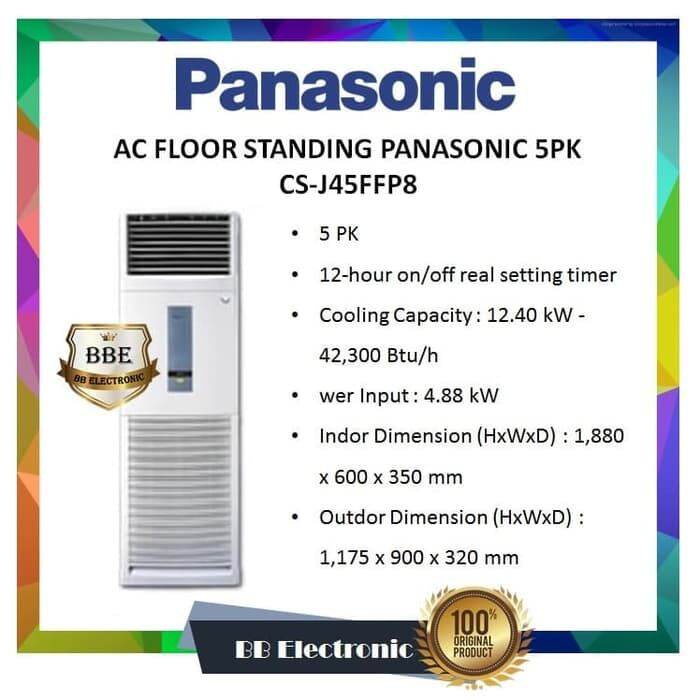 ac floor standing 5 pk panasonic