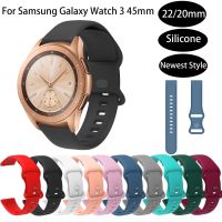 22มม. 20สายนาฬิกาเอ็มเอ็มสำหรับ Samsung Galaxy Watch3 45มม. 41มม. สายซิลิโคนสำหรับ Galaxy Watch Active2อะไหล่สายรัดข้อมือ44มม. 40มม.