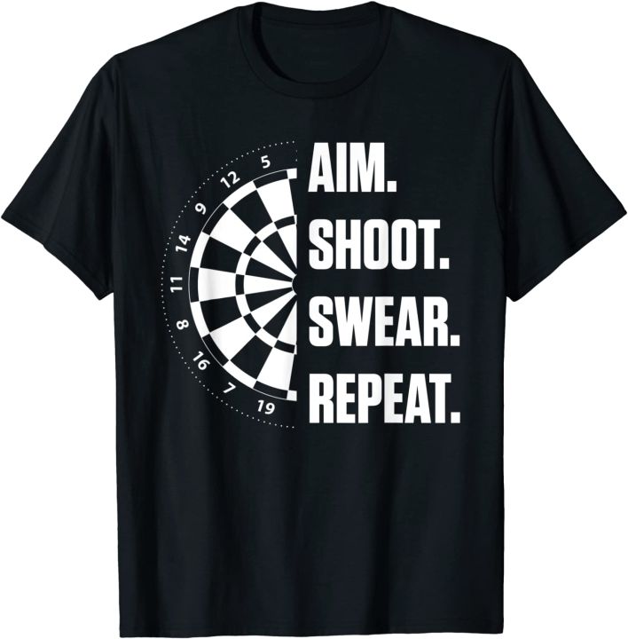  Personalized Aim Shoot Swear Shirt, Darts Aim Shoot