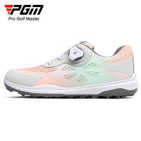 PGM Golf รองเท้าผู้หญิง Anti-Slip Wear Gradient รองเท้าผ้าใบลูกบิดหัวเข็มขัด Laces ตาข่ายระบายอากาศบนรองเท้าผ้าใบ