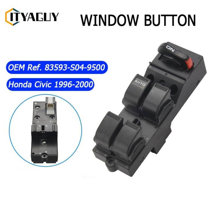 83593S049500 Power Window Switch For Honda Civic CX EX HX LX Si 4