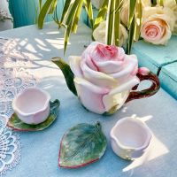 Ceramic Rose Gift Teapot Set Practical Home Decoration Teapot Cup Office Rest Drinking Tea Set Restaurant Boutique Tea Cup Pot