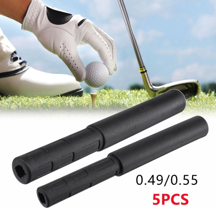 5pcs-black-golf-club-graphite-shaft-extensions-rods-irons-putter-extender-sticks-outdoor-shaft-putter-golf-accessories