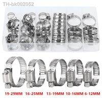 ﹊◈✓ 6-29mm Adjustable Hose Clamps Stainless Steel Hoop Clamp Worm Gear Hose Clip Lock Hardware for Water Pipe Car Fuel Pipe Plumbing