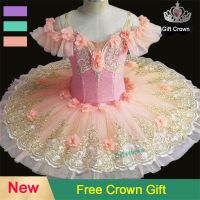 ❁ New Flower Girls Professional Ballet Tutu Dress Adult Kids Womens Platter Pancake Swan Lake Ballerina Stage Dance Costume