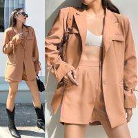 New!! Arena Oversized blazer set ??(550฿ฟรีส่ง) ชุดเซ็ตสูทเบลเซอร์งานสวยปังมากก มาพร้อมกางเกงขาสั้นเข้าชุด คัทติ้งเนี๊ยบ