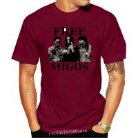 เสื้อยืดแขนสั้น พิมพ์ลายกราฟฟิค Migos s Homme สําหรับผู้ชาย  IOSZ