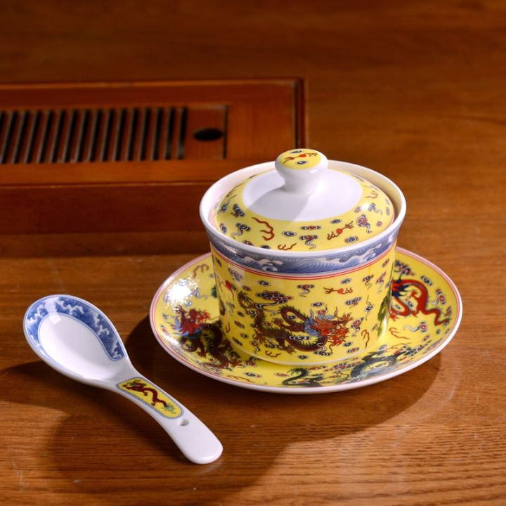 หม้อซุปกระเบื้องจีนลวดลายมังกรจีนชามสำหรับสุขภาพเซรามิกในครัวเรือน-guanpai4เครื่องใช้บนโต๊ะอาหารแบบปรับแต่งได้