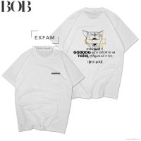 【HOT】#ถูกสุด BOB เสื้อยืด Goddog T Shirt Baju Lookism Goddog Crew Cotton Combed 30s100%cotton