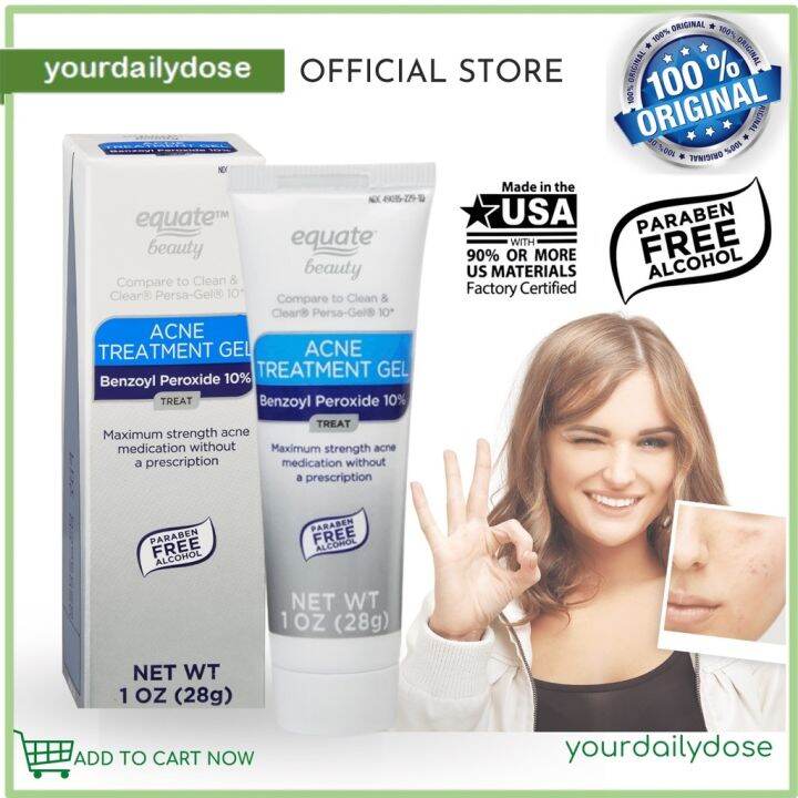 Equate 10 Benzoyl Peroxide Acne Treatment Gel 1oz/28g Lazada PH