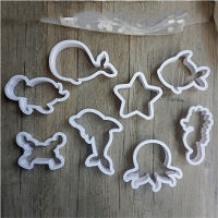 8pcs/set Baking Tool Sea Creature Cookie Cutter Mini Cookie Mold Cookie Cutter Cartoon Cake Mold Cake Mold