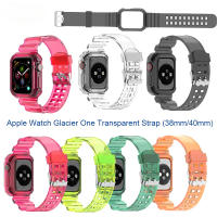 ใหม่โปร่งใสซิลิโคนสำหรับ Apple Watch Series 8 7 Se 6 5 4 3 2 40มม. 41มม. 44มม. 45มม. สำหรับ Apple Watch Se 5 4 3สายกันน้ำ38มม. 42มม.