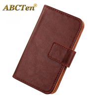 Case for Logicom Le Fizz / Le Wave 4 solid color leather wallet phone case for Logicom Le Omega Swipe holster