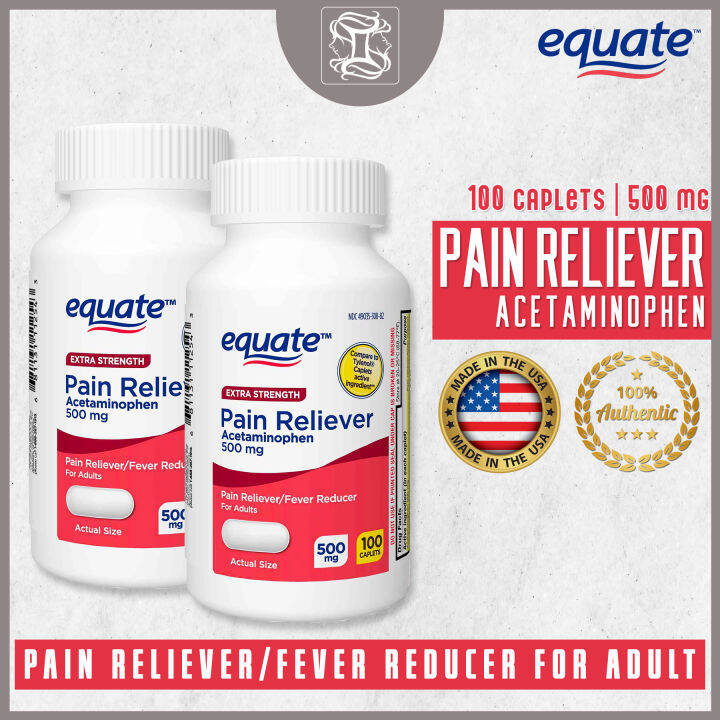 Equate Extra Strength Pain Reliever for Adults 500mg Lazada PH