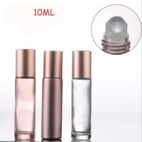 【CW】 1pc 10ml Gradient Color Thick Glass Roll On Essential Oil Empty Perfume Bottle Roller Ball Durable Travel Bottles Makeup