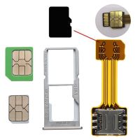(Bishop Belle)อุปกรณ์เสริมโทรศัพท์มือถือ Universal TF Hybrid Sim Slot Dual SIM Card Adapter Micro Extender Nano สำหรับ Xiaomi HuaWei Android